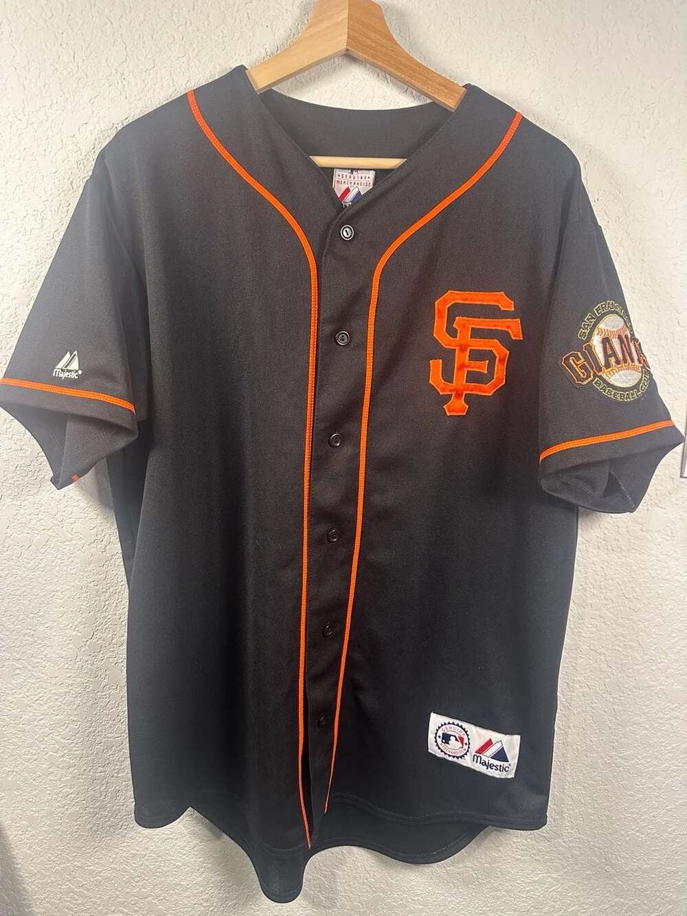 Majestic San Francisco Giants MLB Baseball Jersey Size L